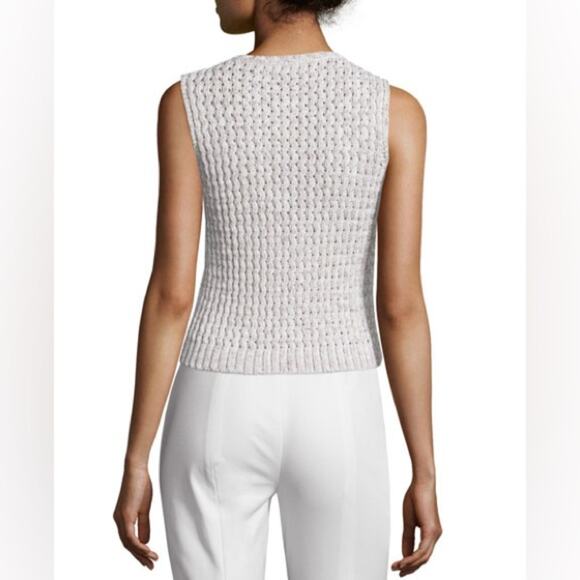 Theory Malda Meridian Textured Sleeveless Sweater Size Medium - Picture 6 of 10